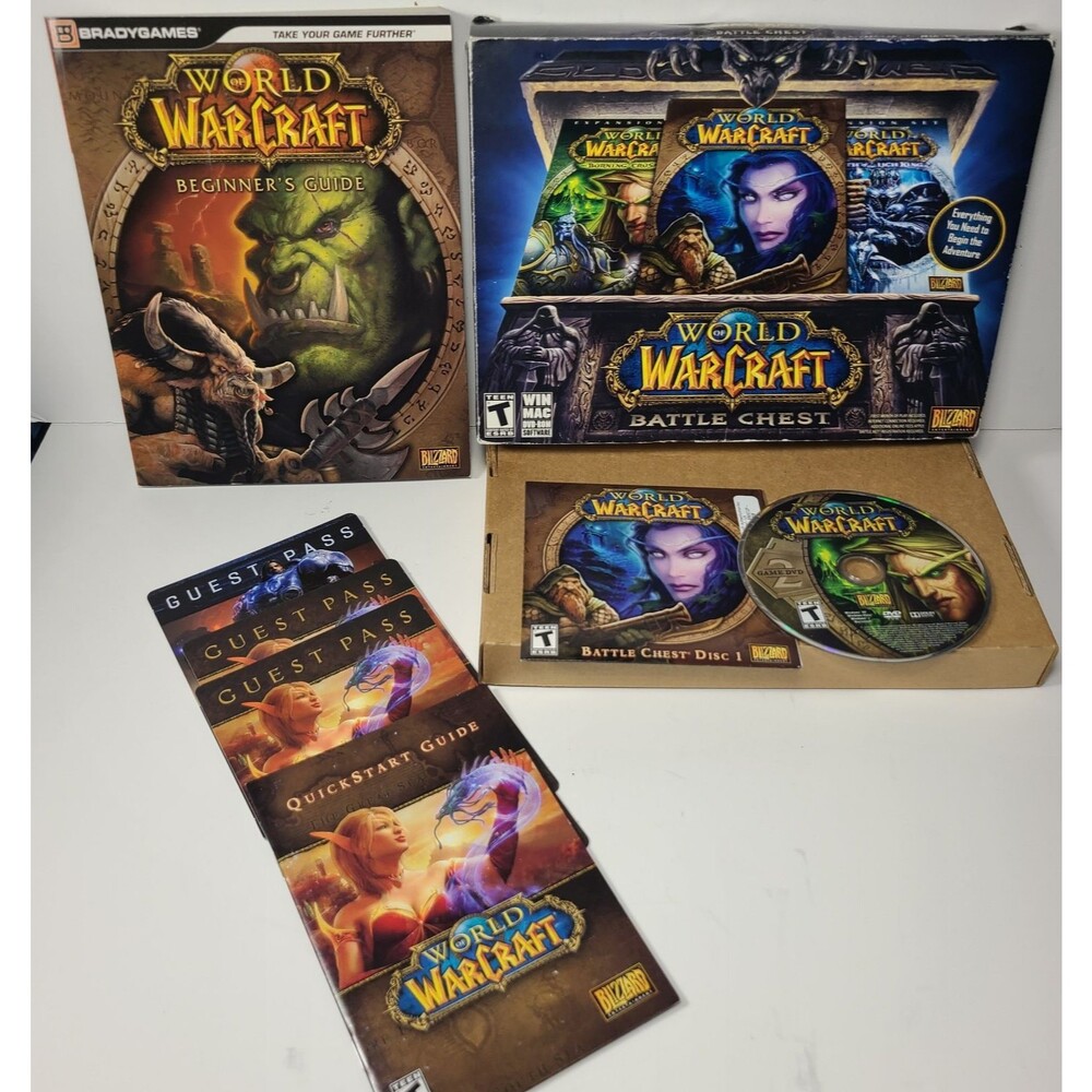 World of Warcraft Battle Chest PC MAC DVD Game Strategy Guides
